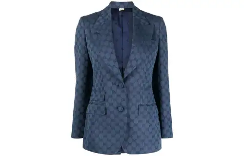 GG-jacquard single-breasted blazer