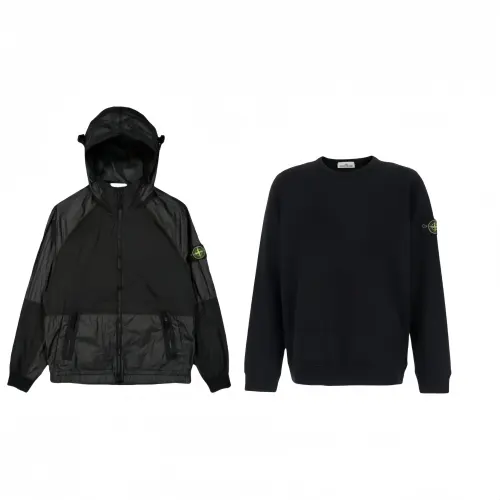 STONE ISLAND Metal Nylon Collection Casual Sportswear Unisex Black