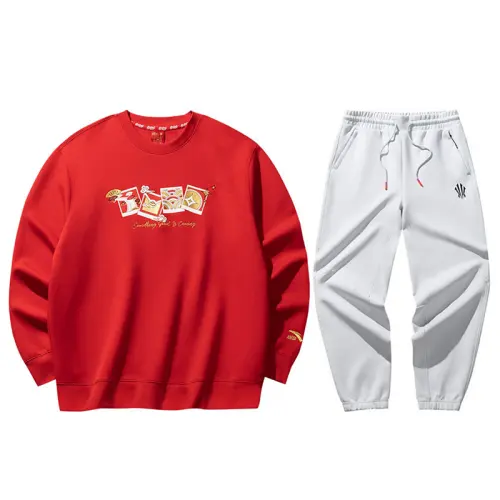 ANTA Casual Sportswear Unisex Crew Neck Moderate
