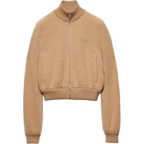 PRADA SS24 Jackets & Coats Women's Camel Brown