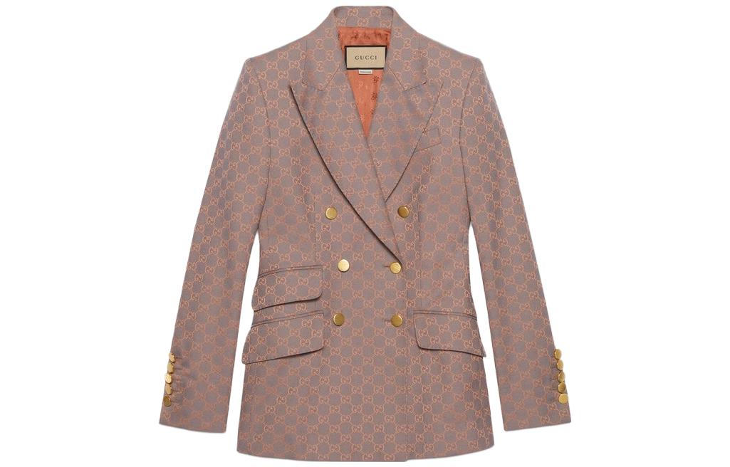 【Previous Season】GG jacquard double-breasted blazer