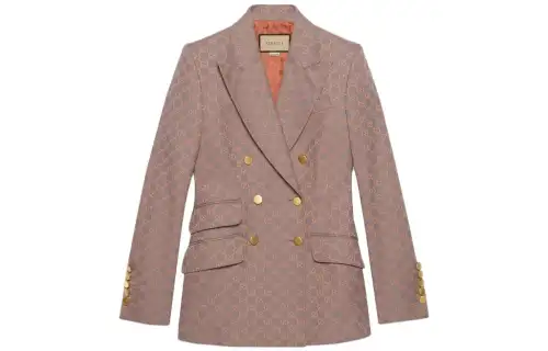 【Previous Season】GG jacquard double-breasted blazer