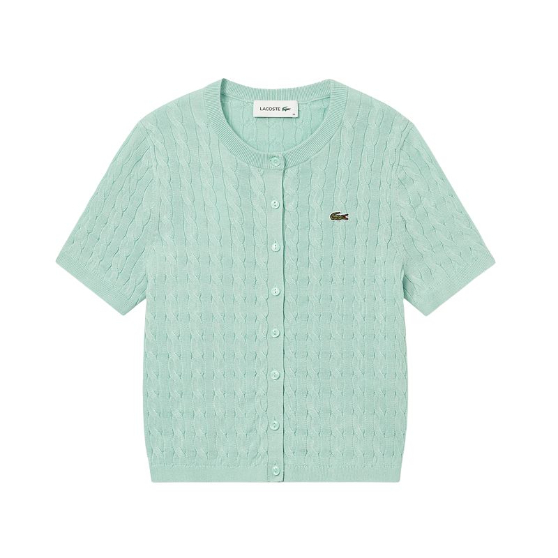 Женский кардиган LACOSTE Летний (мятный)
