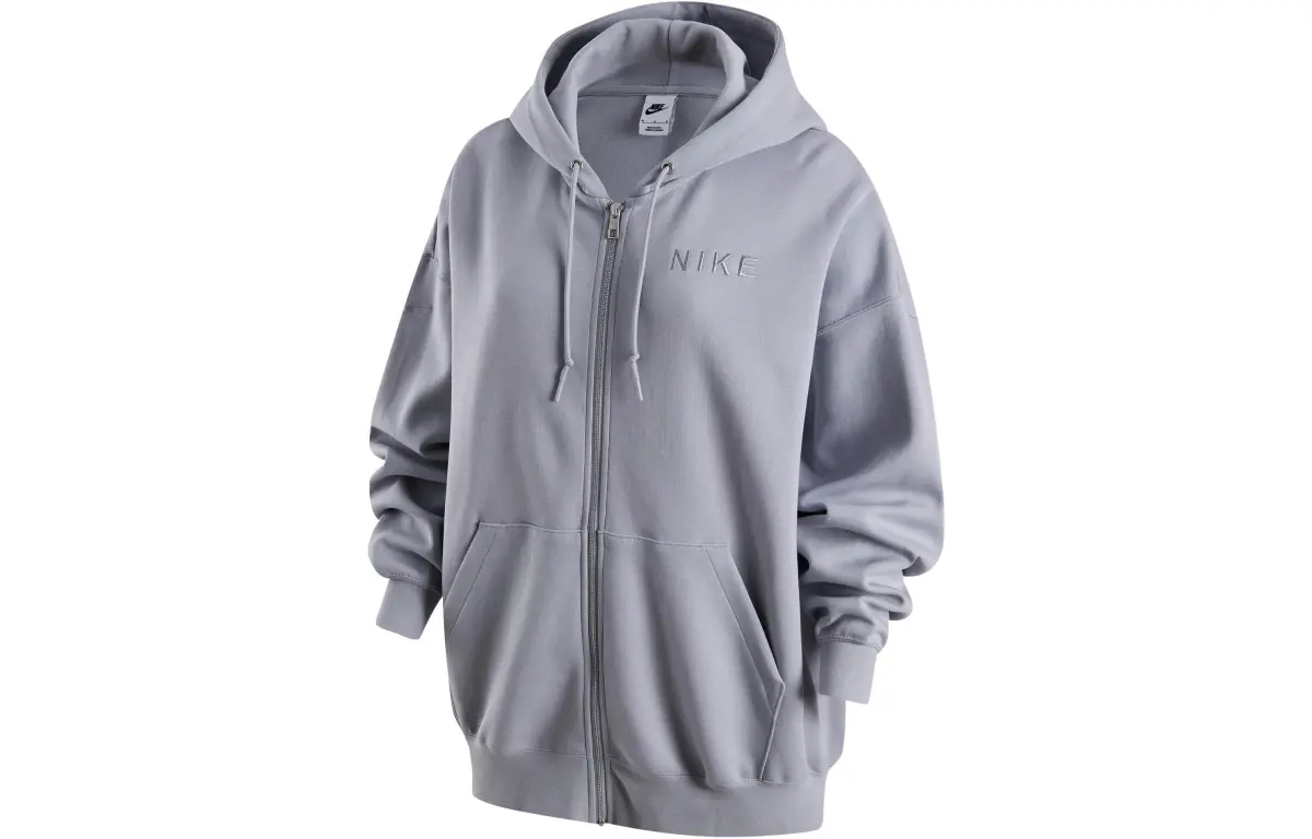 Nike Women'ss Zip-Up Hooded Jacket Gray