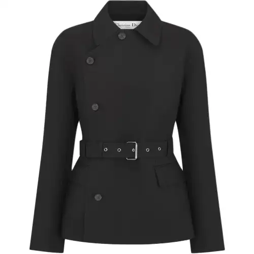 Christian DIOR Button Up Belted Jacket
