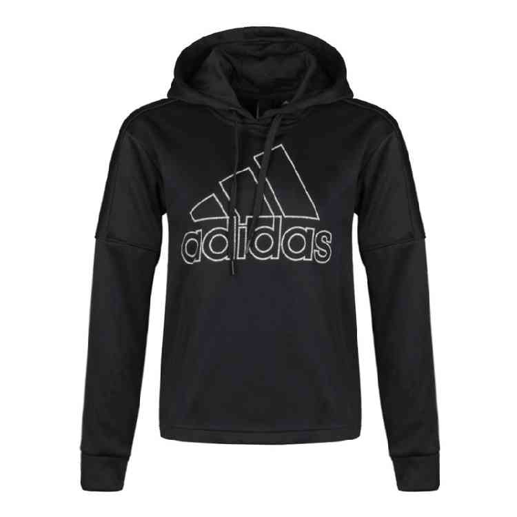 Женское худи adidas Crop Hoodie (черное)