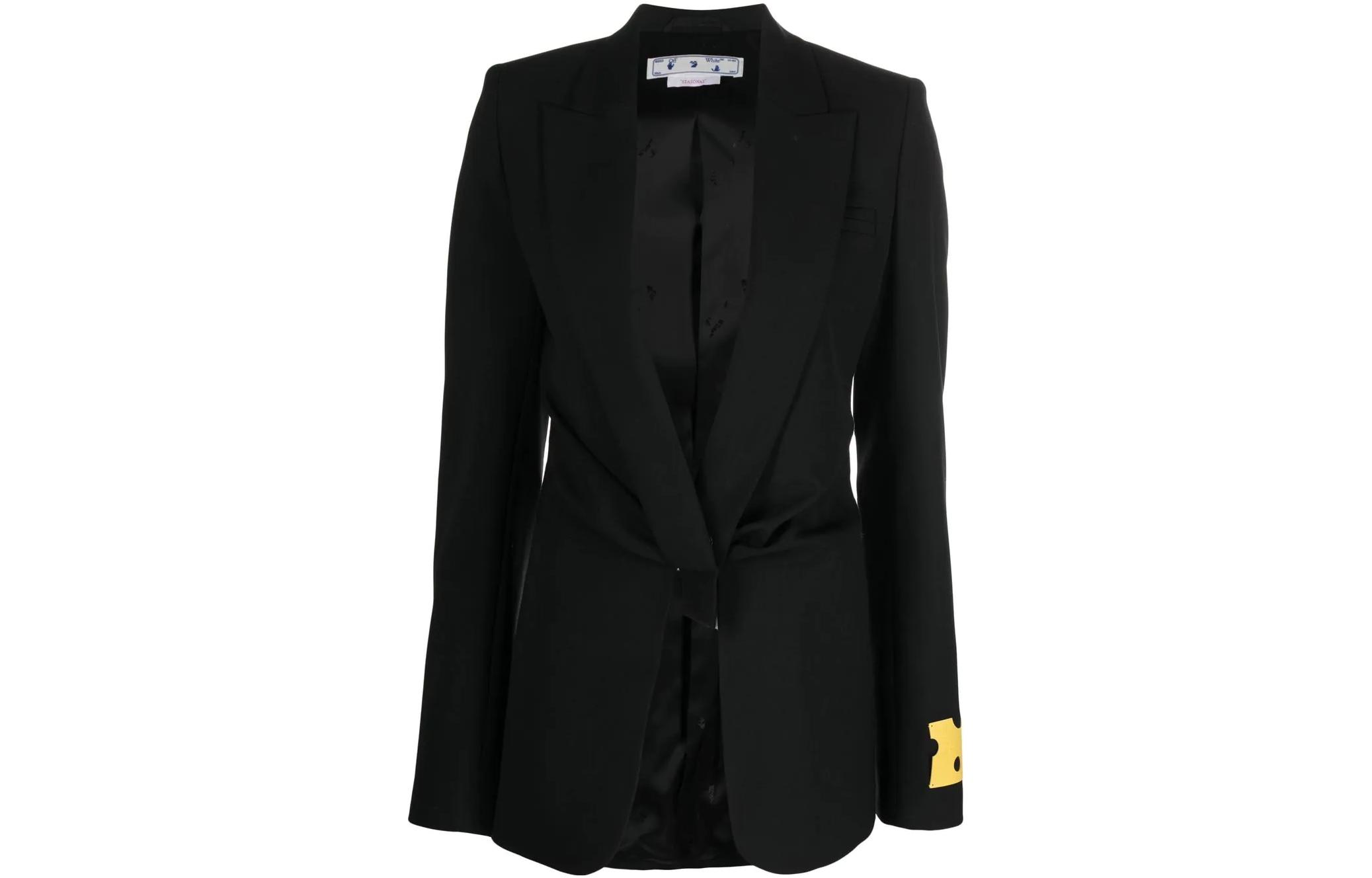 OFF WHITE Twist Detailed Tailored Jacket