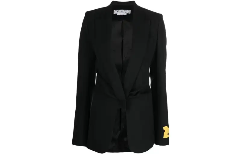 OFF WHITE Twist Detailed Tailored Jacket