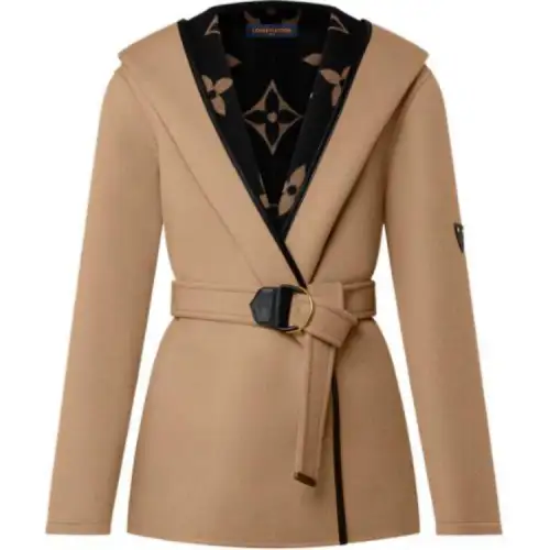 LOUIS VUITTON Coat Women's Brown