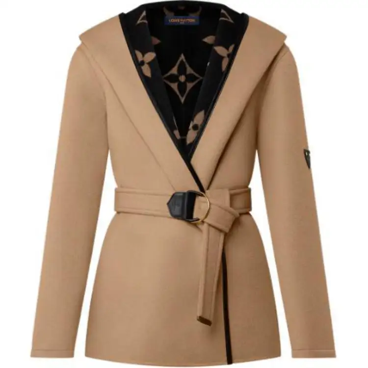 LOUIS VUITTON Coat Women's Brown