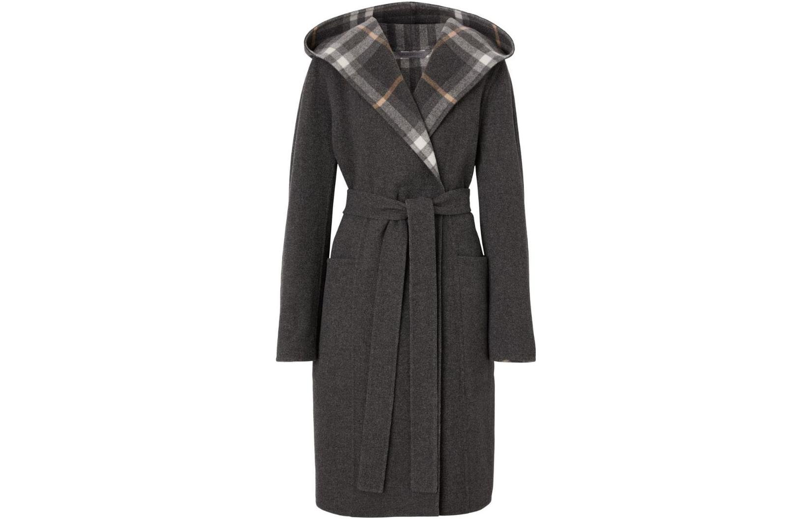 Burberry Hampshire Checked Belted Reversible Coat