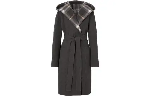 Burberry Hampshire Checked Belted Reversible Coat