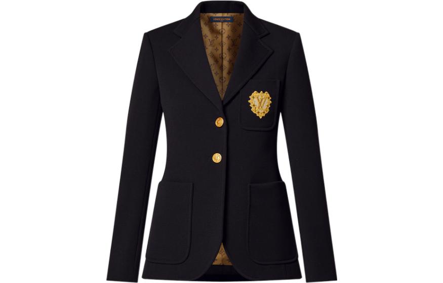 LOUIS VUITTON Preppy Textured Wool Blazer