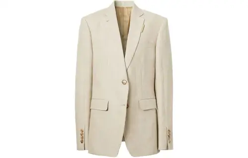 Burberry SS21 Business Suit Coat Women's Oat