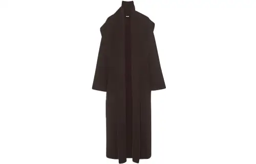 THE ROW Coats Women's Brown Stand Collar Moderate