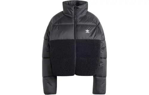 Adidas Originals Jackets Women's Black Stand Collar Moderate Other