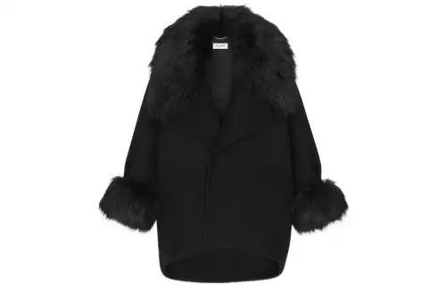 SAINT LAURENT FW22 Coat Women's Black