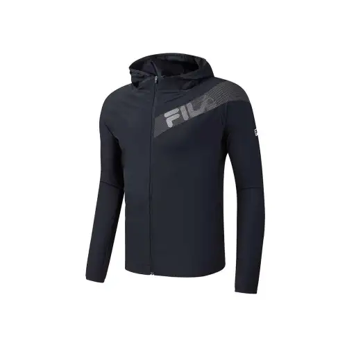 FILA Jackets Women's Black Hooded Moderate Other