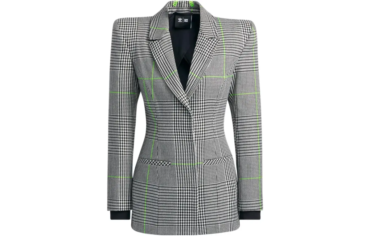 Adidas Ivy Park Halls Of Ivy Suit Jacket White/Black/Semi Solar Slime