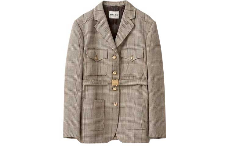 MIU MIU Business Suit Coat Women's Light Umber