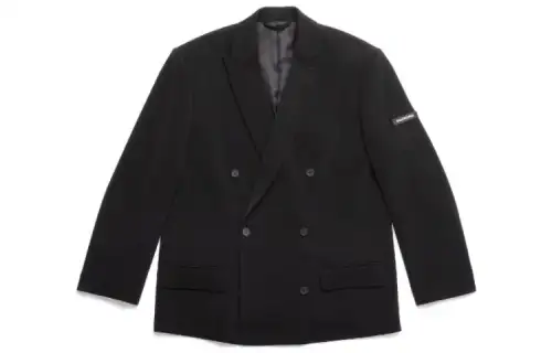 Balenciaga Business Suits Women's Black Suit Collar Moderate Other