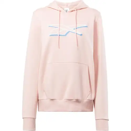 Reebok Vector Graphic Hoodie Sweatshirt Women's Light Pink