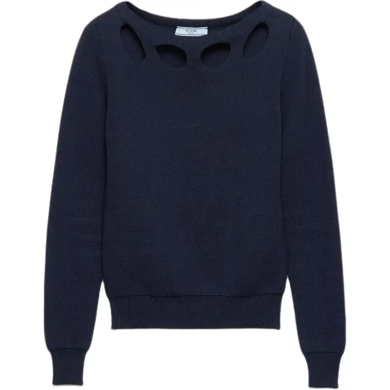 Prada Boat-Neck Long-Sleeved Jumper