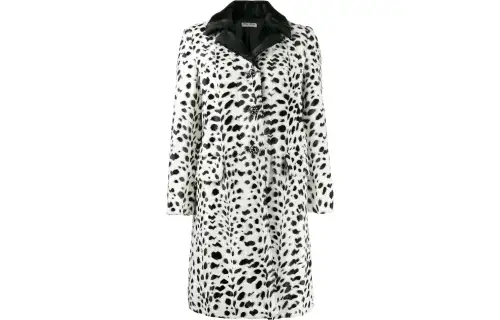 MIU MIU Coats Women's White Lapel Moderate