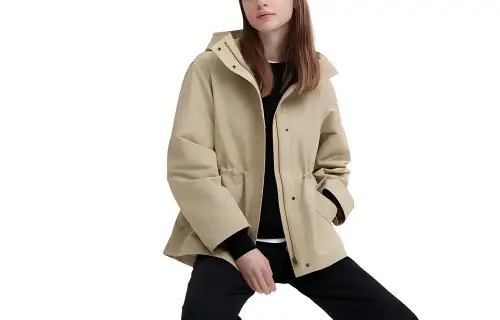 UNIQLO Jackets Women's Gold Sand Stand Collar Moderate Other