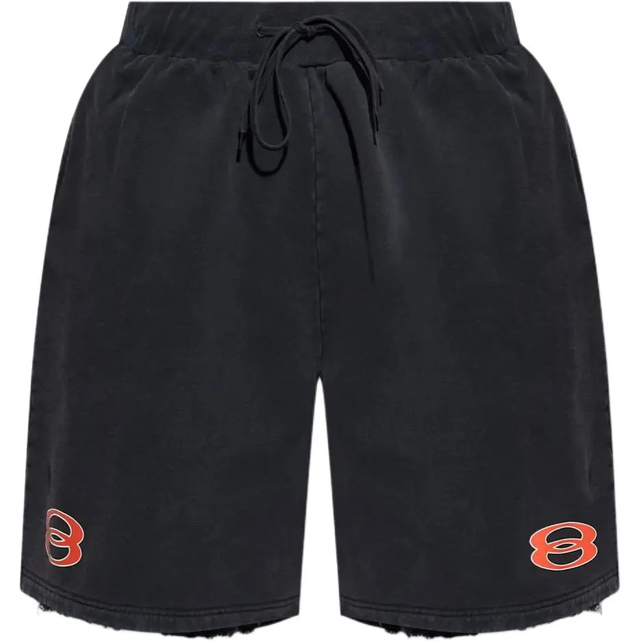 Balenciaga Vintage Effect Drawstring Shorts