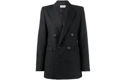 SAINT LAURENT Double breasted Business Suit Women's Black
