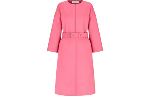DIOR V Neck Belted Coat