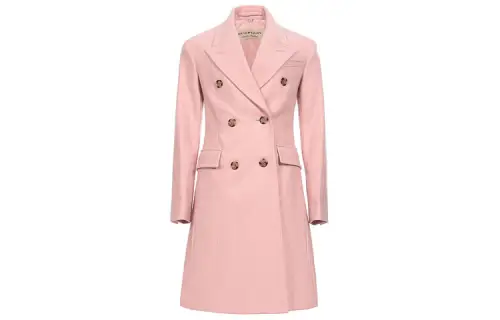 Burberry Coat Women's Heather Gray Apricot Pink