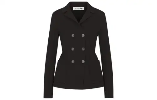 DIOR Business Suits Women's Black Suit Collar Moderate