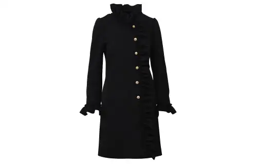 GUCCI Coats Women's Black Stand Collar Moderate