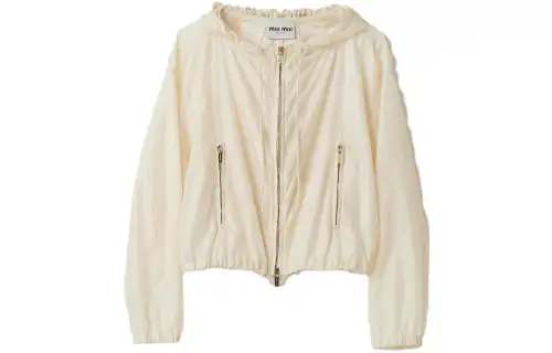 MIU MIU Jackets & Coats Women's Ivory White