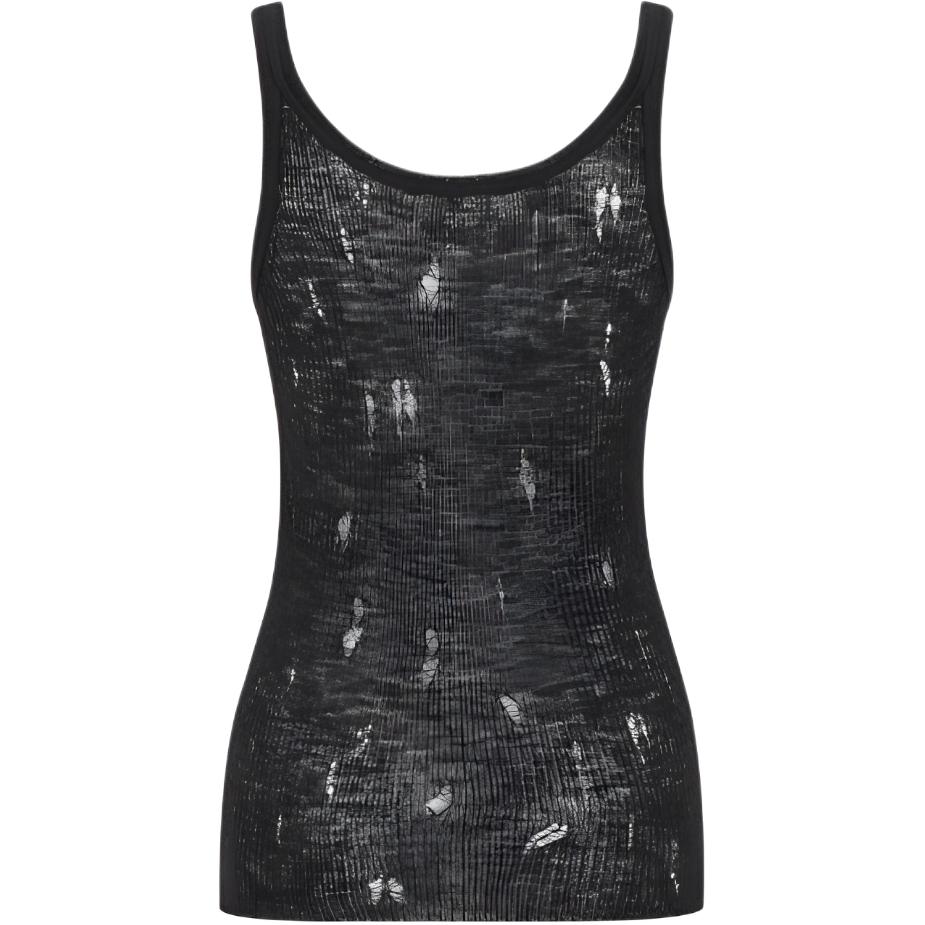 DIOR Tank Tops Women's Black Crew Neck Moderate Other