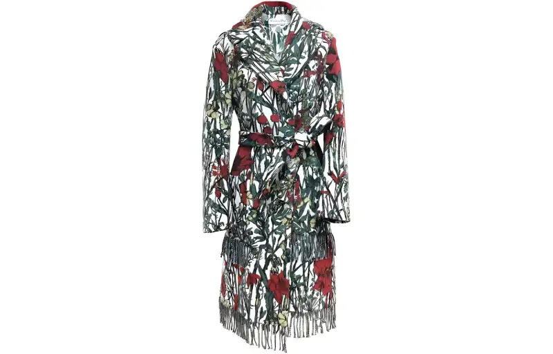 DIOR Coats Women's Green Lapel Moderate