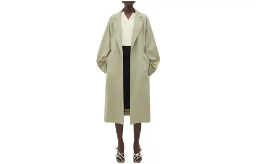 Bottega Veneta Oversized Fit Twill Coat