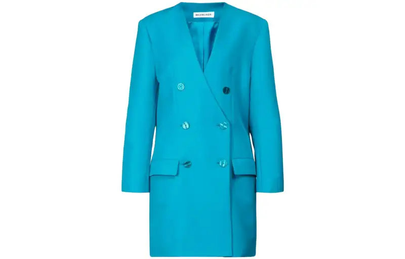 Balenciaga Blazer Dress 'Petrol Blue'
