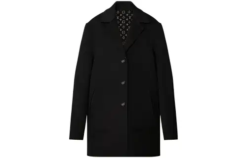LOUIS VUITTON Coat Women's Black