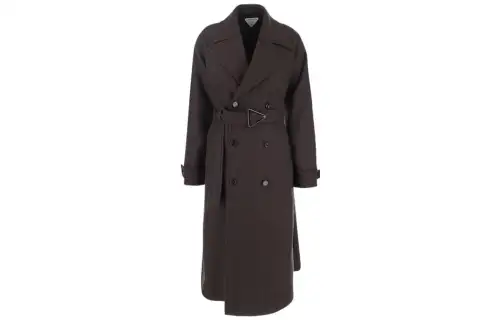 Bottega Veneta Coats Women's Brown Suit Collar Moderate
