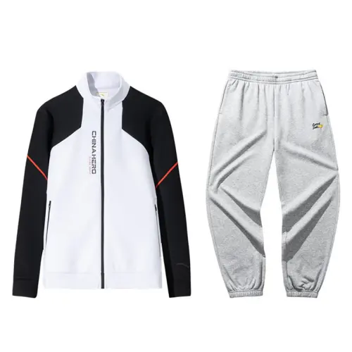 ANTA Casual Sportswear Men's Stand Collar Thickened And Fleece Lined