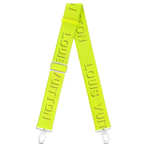 LOUIS VUITTON Polyamide Polyester Bag Straps Women's Neon Green