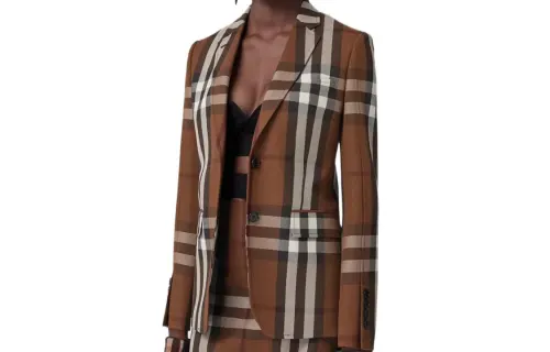 Burberry Checked Tailored Blazer