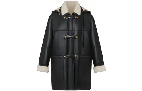 LOUIS VUITTON New Quarterly Products Of LV Coats Women's Black Moderate
