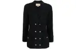 GUCCI Jackets Women's Black Lapel Moderate Other