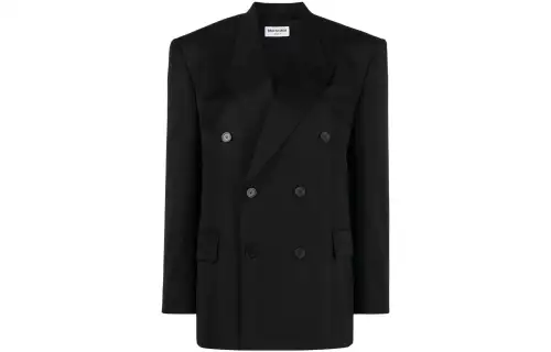 Balenciaga Shrunk Db Wool Blazer
