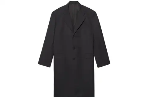 Balenciaga Business Suits Women's Dark Gray Suit Collar Moderate