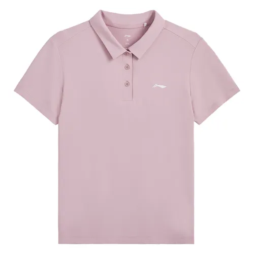 Li Ning Polo Shirt Women's Lotus Red Purple